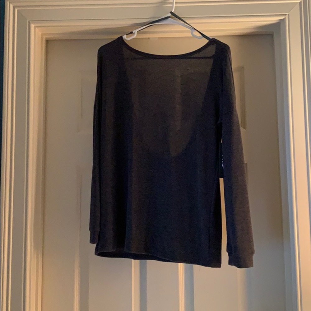 Lulu’s Afternoon Daydream Navy Backless Sweater